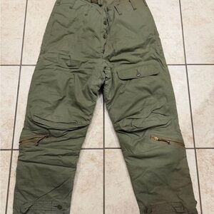 Eddie Bauer Olive Green Cargo Pants with Zippered Knee Vents
